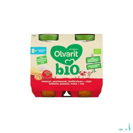 Olvarit Bio Tomaat Pastinaak Kalf Rijst 8M 2X200G  -  Nutricia