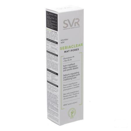 Sebiaclear Creme Mat + Pores Tbe 40 ml  -  Svr Laboratoire