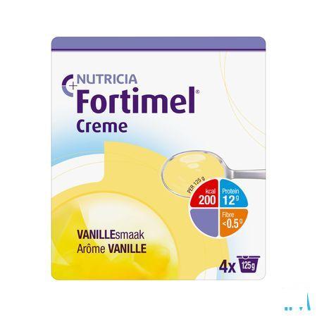 Fortimel Creme Vanille 4x125 gr  -  Nutricia