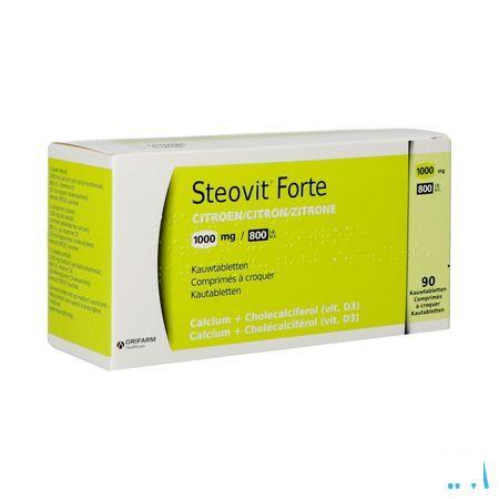 Steovit Forte Citron 1000 mg/800UI Comprimes Croq 90
