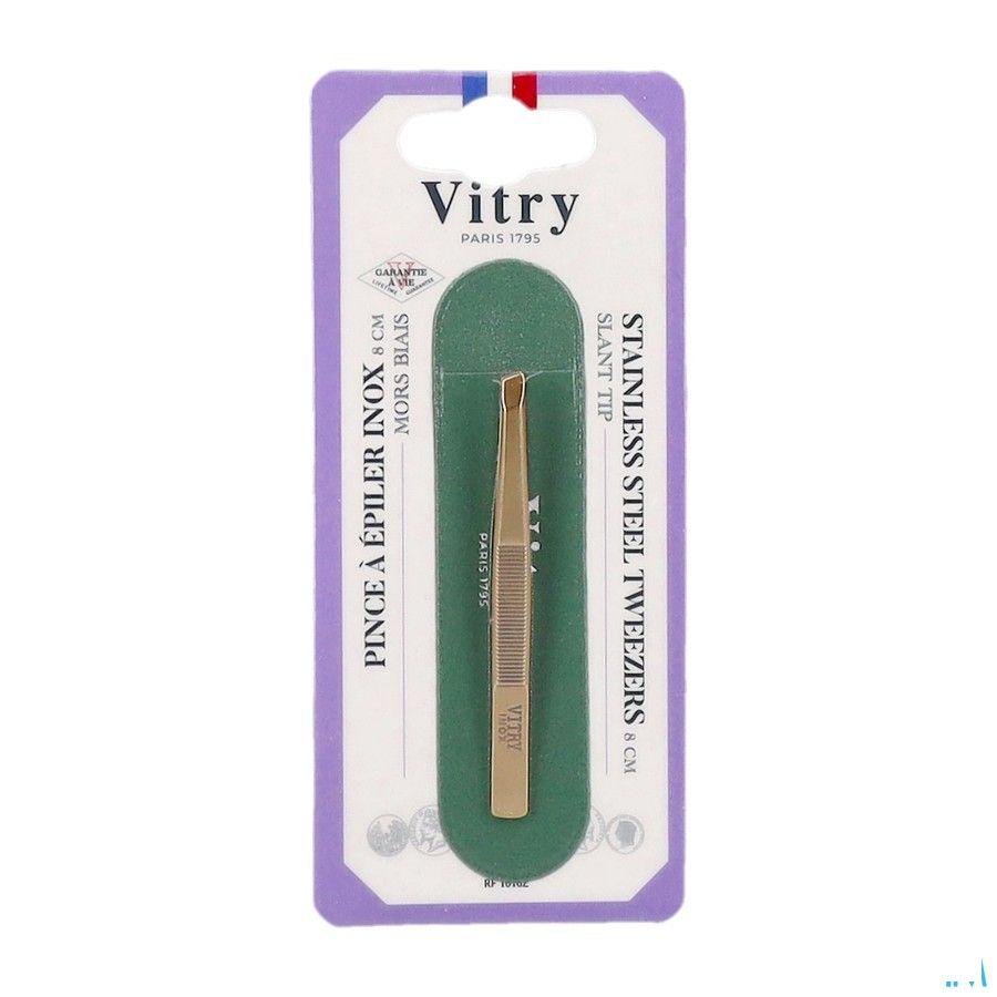 Vitry Prestige Pince Epiler Oblique Inox 4016  -  Vitry