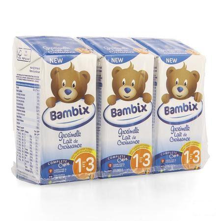 Bambix Groeimelk Natuur 1-3J 3X200 ml