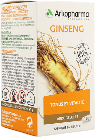 Arkocaps Ginseng Plantaardig 150  -  Arkopharma