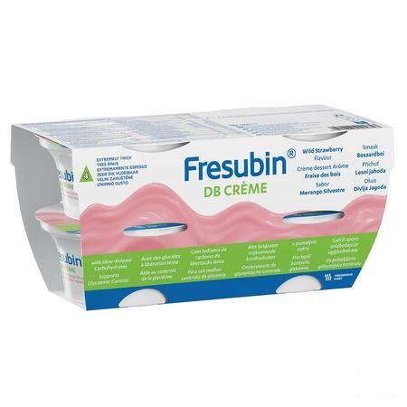 Fresubin Db Creme Fraise De Bois Pot 4x125 gr  -  Fresenius