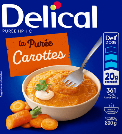 Delical Puree Wortelen Hphc 4 x 200 gr