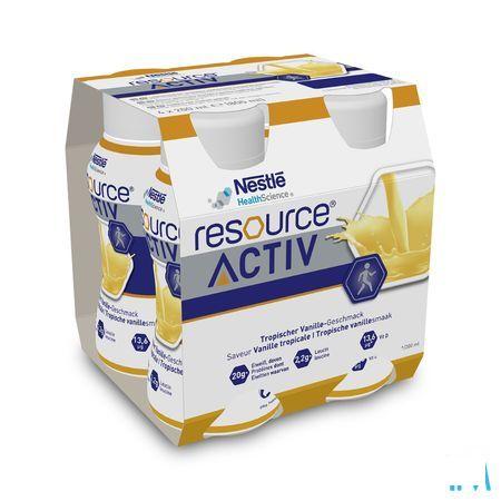 Resource Activ Tropische Vanille 4X200 ml