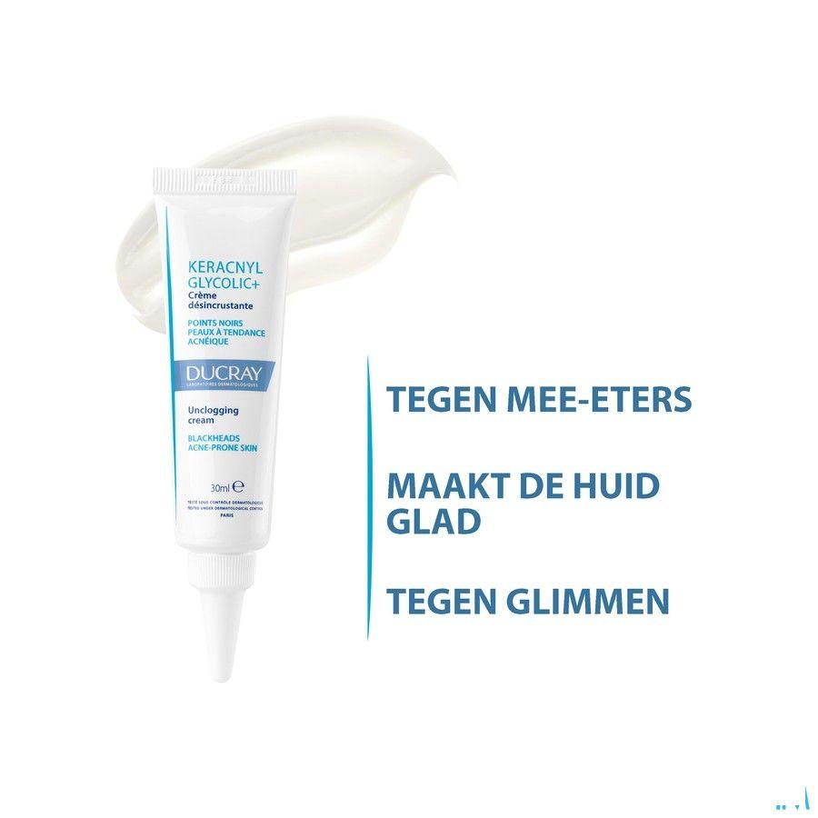Ducray Keracnyl Glycolic + Creme Desincrustant 30 ml  -  Ducray Benelux