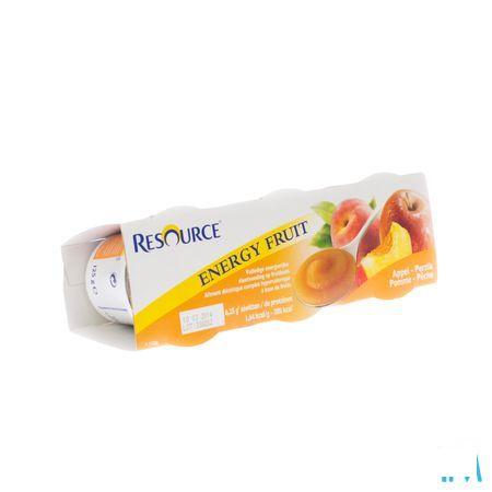 Resource Energy Fruit Appel-perzik Cups 3x125 gr  -  Nestle
