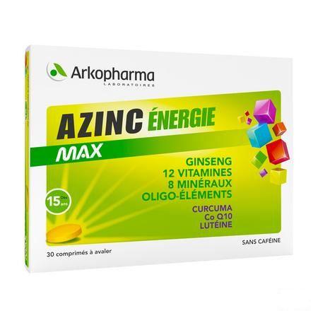 Azinc Energie Max ComprimǸs 30 3299021  -  Arkopharma