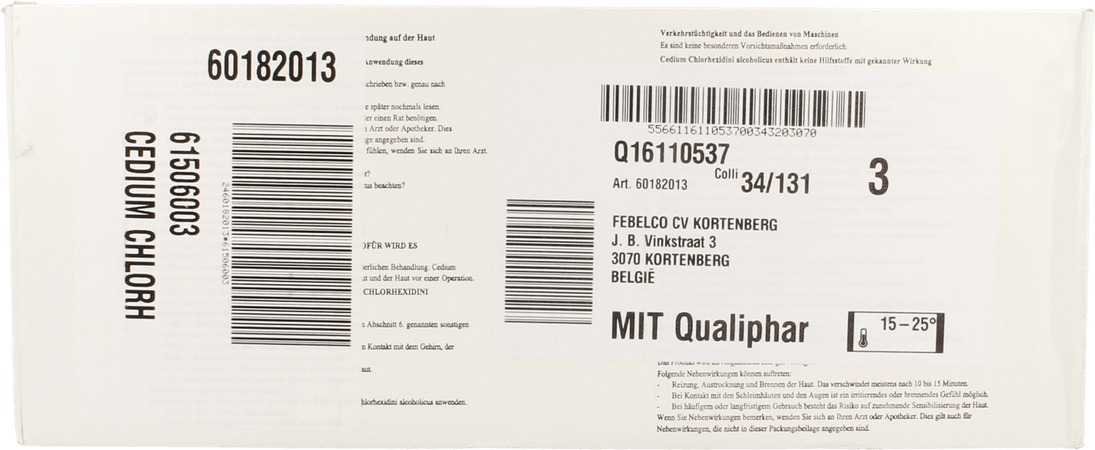 Cedium Chlorhexidini 0,5 % Alc 24 X 125 ml