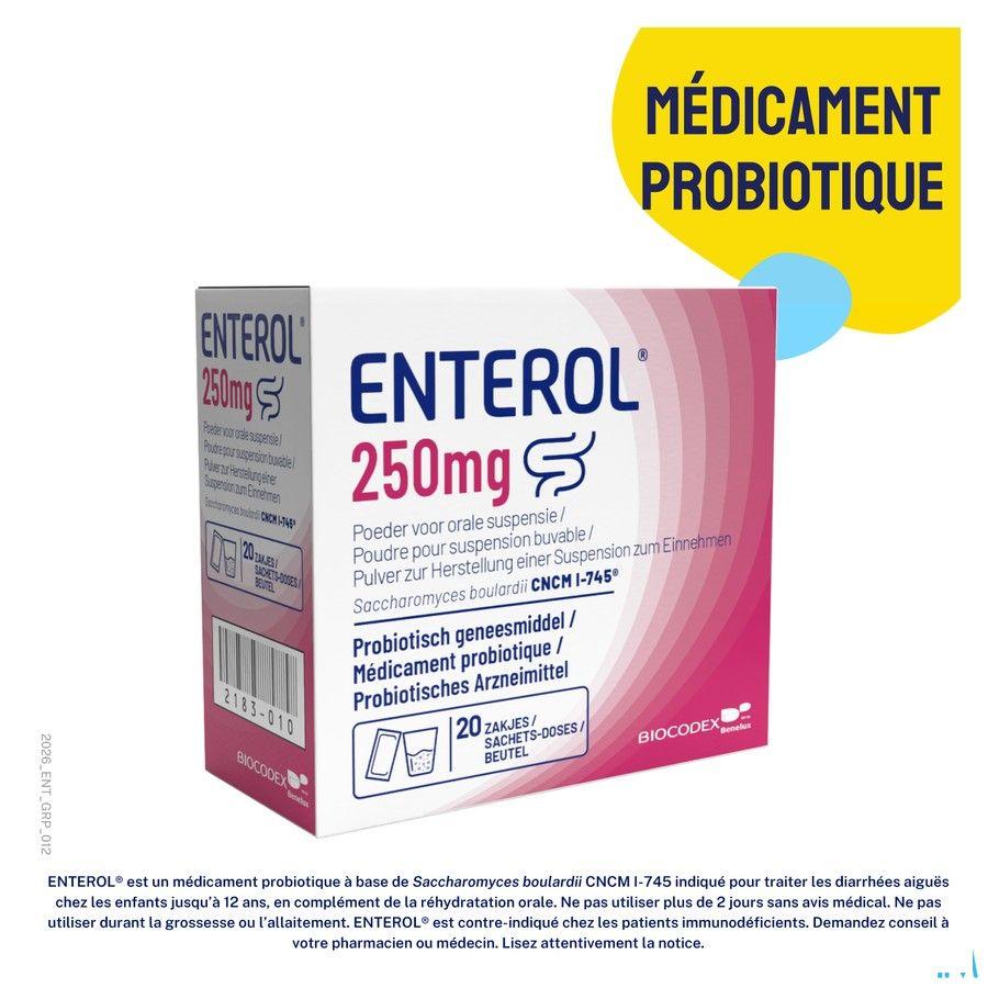 Enterol 250 mg Pulv Sachets 10