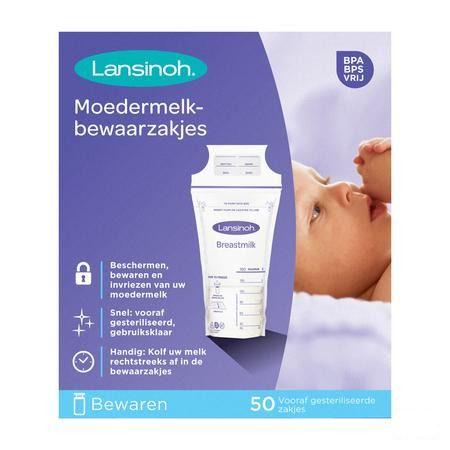Lansinoh Bewaarzakjes Moedermelk 50 40056  -  Lansinoh Laboratories