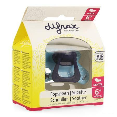 Difrax Fopspeen Sil Dental + ring + 6m 800  -  Difrax