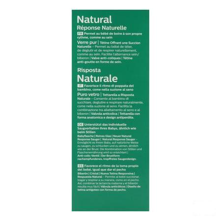 Philips Avent Natural 3.0 Zuigfles Glas 240 ml