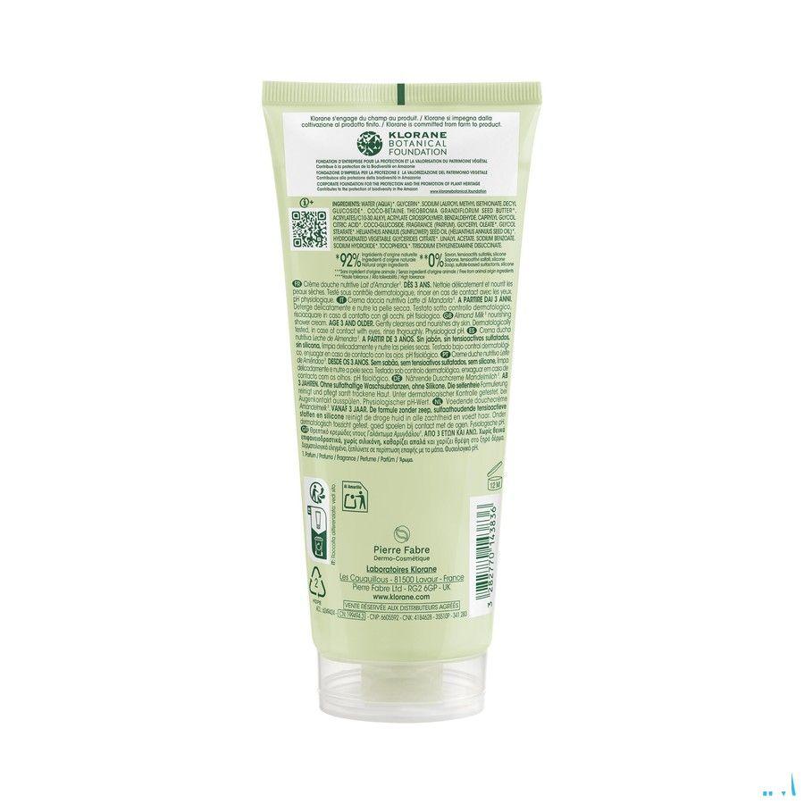 Klorane Corps Creme Douche Lait Amandier 200 ml