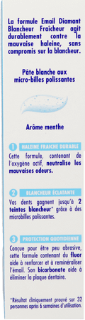 Email Diamant Dentifrice Blancheur Fraicheur 75ml