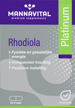 Mannavital Rhodiola Platinum V-Caps 60