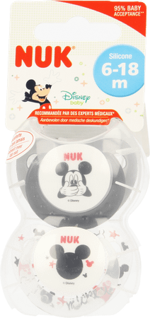 Nuk Sucettes 2 Trendline Mickey 6-18m 2  -  Eureka Pharma