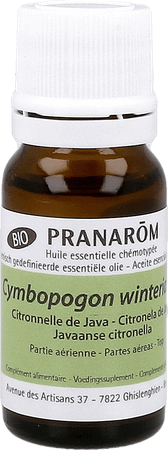 Citronella Java Bio Essentiele Olie 10 ml  -  Pranarom