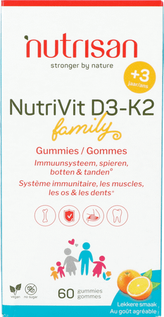 Nutrivit D3-K2 Family Gommes 60 Nutrisan  -  Nutrisan