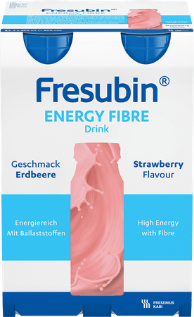 Fresubin Energy Fibre Drink Fraise Flacon 4x200 ml  -  Fresenius