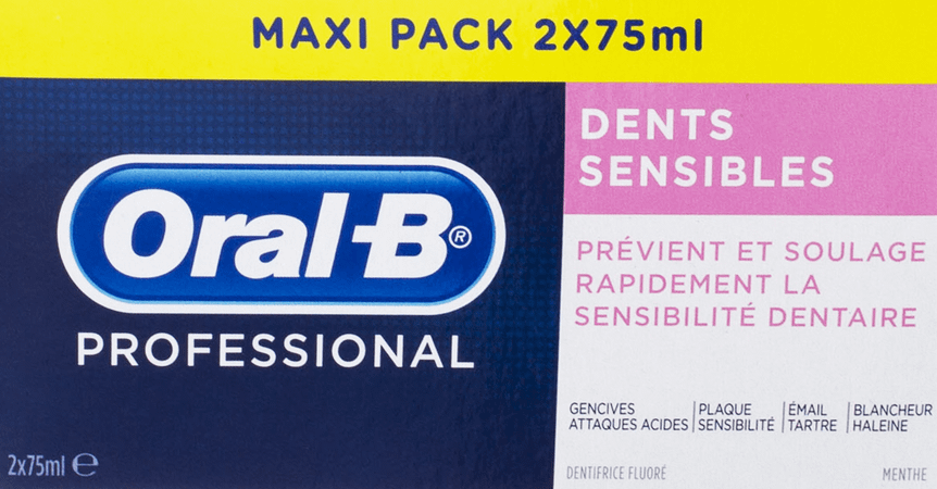 Oral B Professional Sensitive Tandpasta 2X75ml