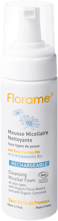 Florame Mousse Micellaire Nettoyante Bio 150 ml  -  Natur'Inov