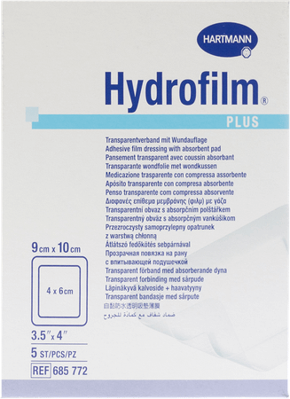 Hydrofilm Plus 9x10cm 5 P/s  -  Hartmann