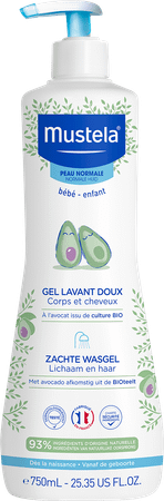 Mustela Pn Wasgel Zacht 750 ml