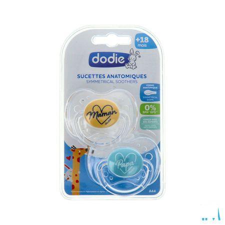 Dodie Fopspeen Anatomisch Silic. + 18m Fan A44 2