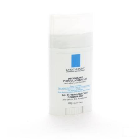 Toil Physio Deo Fysio 24u Stick 40 gr  -  La Roche-Posay