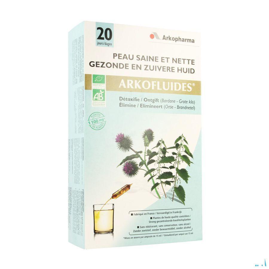 Arkofluide Peau Saine & Nette Ampoule 20  -  Arkopharma