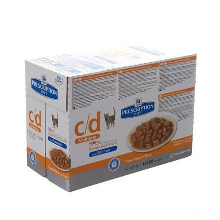 Hills Prescription diet Feline Cd Salmon 12x85 gr 1882u 