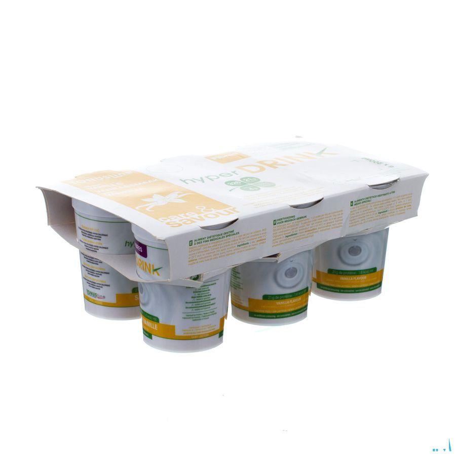 Hyperdrink Vanille zonder lactose Vezels Pot 6x200 ml  -  Nutrisens Medical