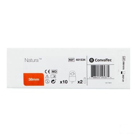 Natura P/Uro Stand Robinet Pliable Transp 38Mm 10