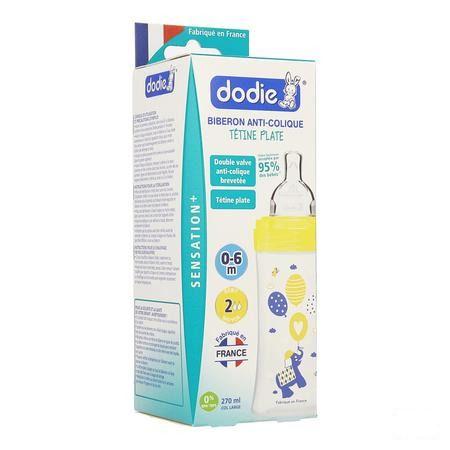 Dodie Zuigfles Sensation + Gele Olifant 0-6m 270 ml