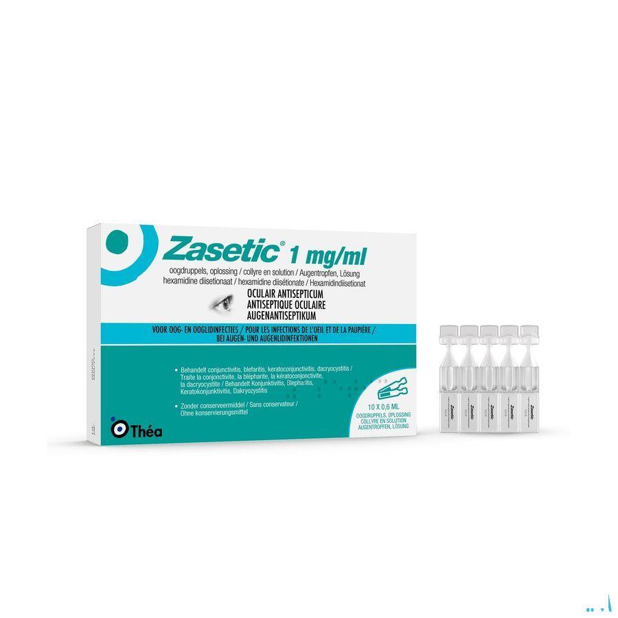 Zasetic 1Mg/ml Sol  Gutt Oculaires 10 x 0,6ml