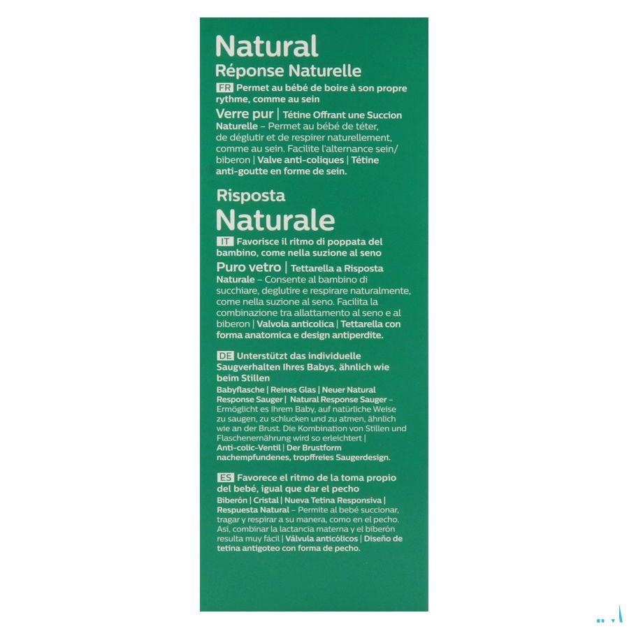 Philips Avent Natural 3.0 Zuigfles Glas 240 ml