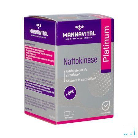 Mannavital Nattokinase Platinum + OPC V-Caps 90