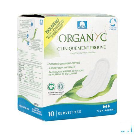 Organyc Serviettes Normal Coton Bio 10