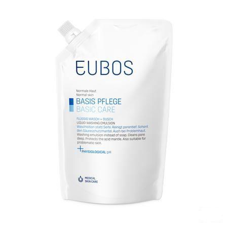 Eubos Zeep Vloeibaar Blauw N/parf Refill 400 ml  -  I.D. Phar