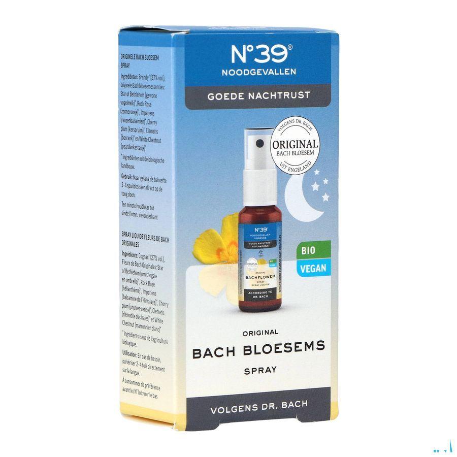 Fleurs De Bach Bio Nr 39 Urgence Nuit Spray 20 ml  -  Eureka Pharma