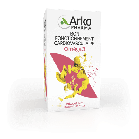 Arkogelules Omega 3 Origine Marine 180  -  Arkopharma
