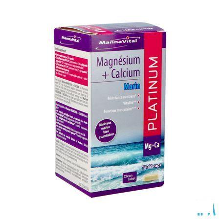 Mannavital Magnesium + Calcium Mariene V-Caps 120