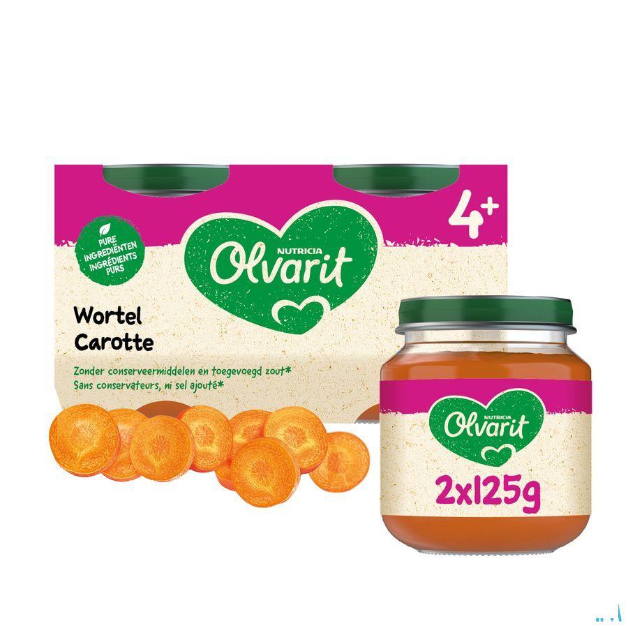 Olvarit Carotte 2x125 gr 4m04  -  Nutricia