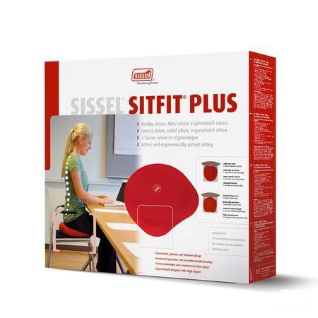 Sissel Sitfit Plus Zitkussen Rood + Pomp  -  Sissel