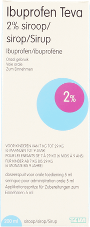 Ibuprofen Teva 2% Sirop 200 ml
