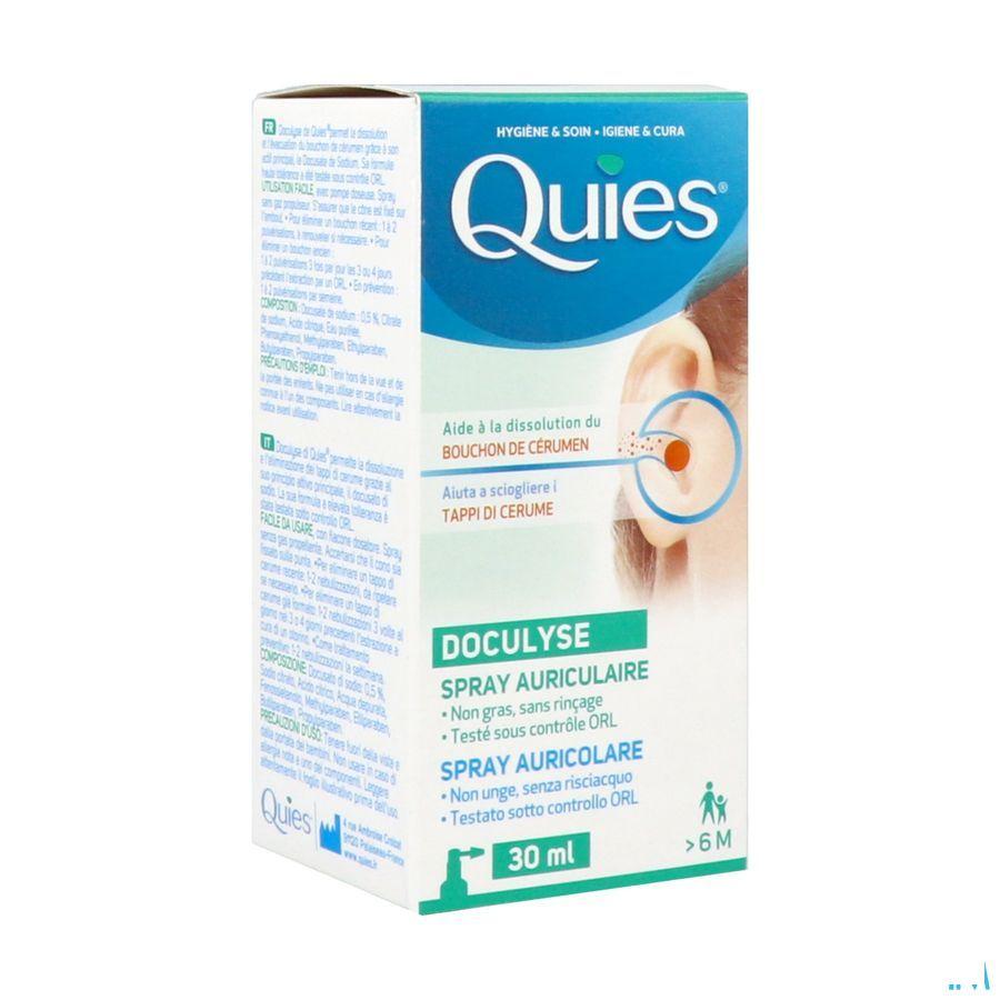 Quies Doculyse Tegen Proppen Oorsmeer Spray 30 ml  -  Quies