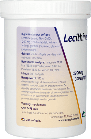 Lecithine Capsule 300x1200 mg  -  Deba Pharma
