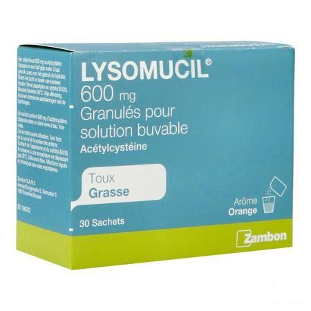 Lysomucil 600 Gran Sachets 30 X 600 mg